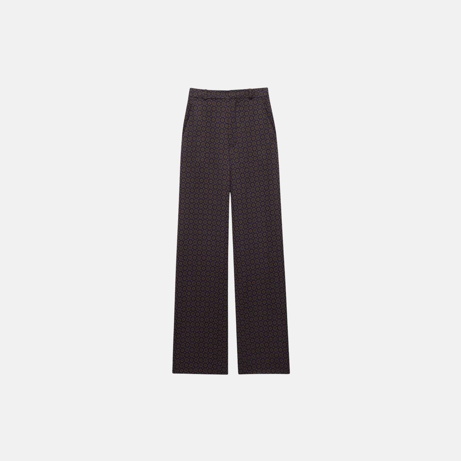 Paisley Pants In Silk Twill