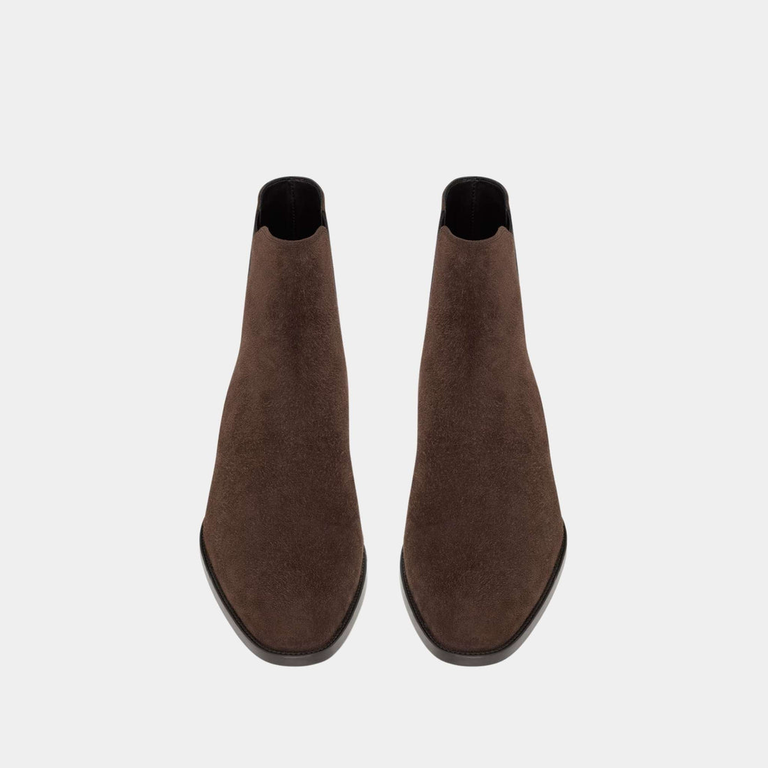 Wyatt Chelsea Boots in Dark Chocolate Suede